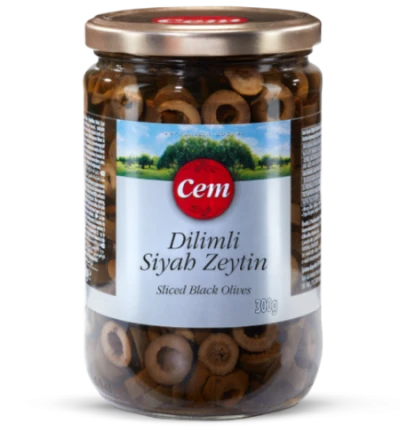 Dilimli Siyah Zeytin 300gr. Kavanoz